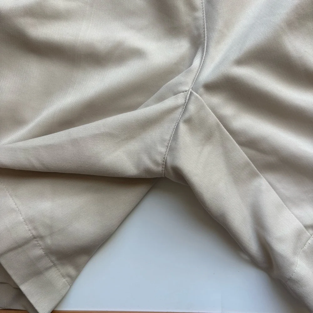 Liz Golf High Waisted Chino Shorts Womens Size 10 Beige Lightweight Preppy Y2K